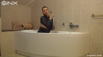 Stroking Her Kitty Clean In The Shower Screencap 33 on www.sinx.com