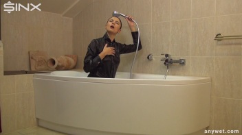 Stroking Her Kitty Clean In The Shower Screencap 41 on www.sinx.com