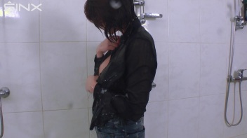 Cutie Covers Herself In Cream Before Showering Screencap 83 on www.sinx.com
