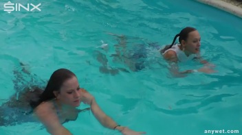 Sexy Swim Babes Play In The Pool Screencap 53 on www.sinx.com