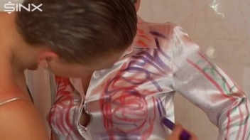 Perfectly Perverted Painting Screencap 21 on www.sinx.com