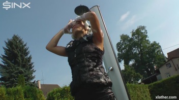 Clothed Hair Washing In Outdoor Shower Screencap 25 on www.sinx.com