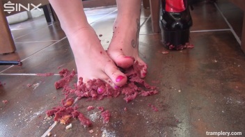 Food Trampling Fun With Heeled Hottie Screencap 54 on www.sinx.com