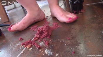 Food Trampling Fun With Heeled Hottie Screencap 55 on www.sinx.com