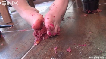 Food Trampling Fun With Heeled Hottie Screencap 58 on www.sinx.com