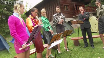 Band Camp Cuties Play The Skin Flute Under Golden Showers Galore Screencap 11 on www.sinx.com