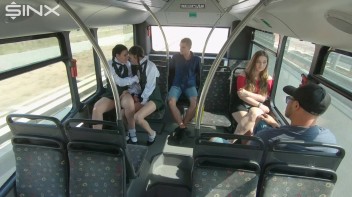 Naughty Schoolgirls Finger Each Other On The Bus Screencap 22 on www.sinx.com