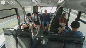 Naughty Schoolgirls Finger Each Other On The Bus Screencap 35 on www.sinx.com