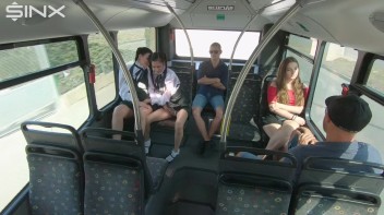 Naughty Schoolgirls Finger Each Other On The Bus Screencap 6 on www.sinx.com