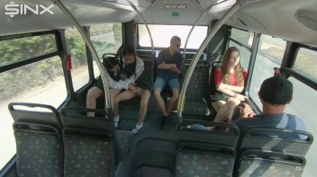 Naughty Schoolgirls Finger Each Other On The Bus Screencap 7 on www.sinx.com