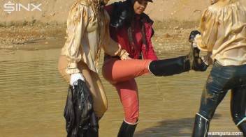 Muddy Catfight Leaves Stable Girls Wet And Messy Screencap 87 on www.sinx.com