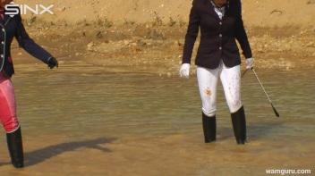 Muddy Catfight Leaves Stable Girls Wet And Messy Screencap 28 on www.sinx.com