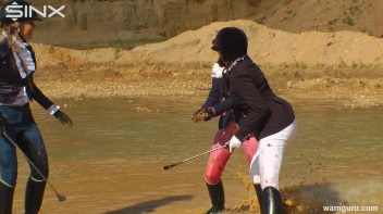 Muddy Catfight Leaves Stable Girls Wet And Messy Screencap 35 on www.sinx.com