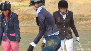 Muddy Catfight Leaves Stable Girls Wet And Messy Screencap 36 on www.sinx.com