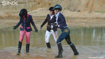 Muddy Catfight Leaves Stable Girls Wet And Messy Screencap 37 on www.sinx.com