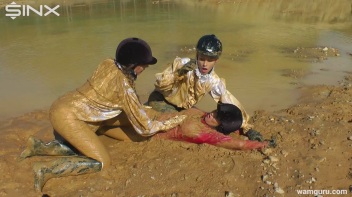 Muddy Catfight Leaves Stable Girls Wet And Messy Screencap 59 on www.sinx.com