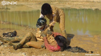Muddy Catfight Leaves Stable Girls Wet And Messy Screencap 62 on www.sinx.com
