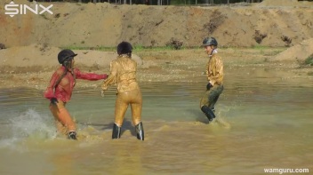 Muddy Catfight Leaves Stable Girls Wet And Messy Screencap 69 on www.sinx.com