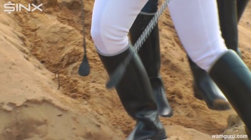 Muddy Catfight Leaves Stable Girls Wet And Messy Screencap 7 on www.sinx.com