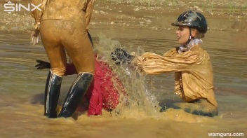 Muddy Catfight Leaves Stable Girls Wet And Messy Screencap 70 on www.sinx.com