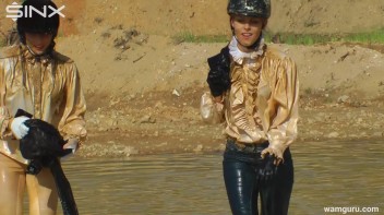 Muddy Catfight Leaves Stable Girls Wet And Messy Screencap 80 on www.sinx.com