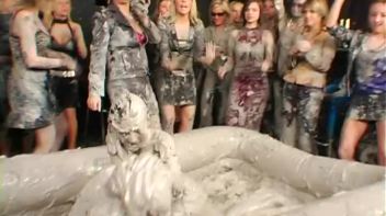 Two Dozen Babes Cheer On The Mud Fight Screencap 30 on www.sinx.com