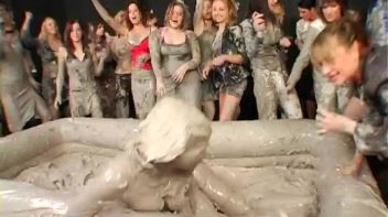 Two Dozen Babes Cheer On The Mud Fight Screencap 45 on www.sinx.com