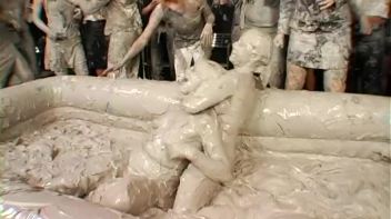 Two Dozen Babes Cheer On The Mud Fight Screencap 54 on www.sinx.com