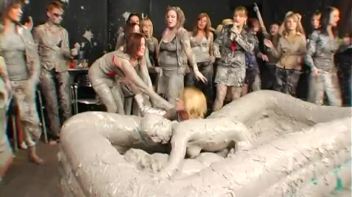 Two Dozen Babes Cheer On The Mud Fight Screencap 57 on www.sinx.com