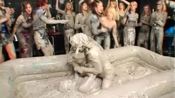 Two Dozen Babes Cheer On The Mud Fight Screencap 69 on www.sinx.com