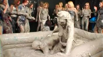 Two Dozen Babes Cheer On The Mud Fight Screencap 70 on www.sinx.com