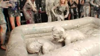Two Dozen Babes Cheer On The Mud Fight Screencap 71 on www.sinx.com