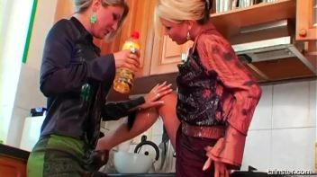 Cooking Oil Fully Clothed Fun Screencap 16 on www.sinx.com