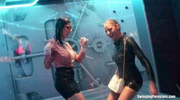 After Work Orgy Rampage Part 3 - Lesbo Cam Screencap 14 on www.sinx.com