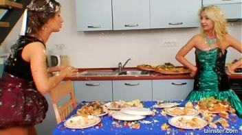 Anniversary Party Food Fight Screencap 38 on www.sinx.com