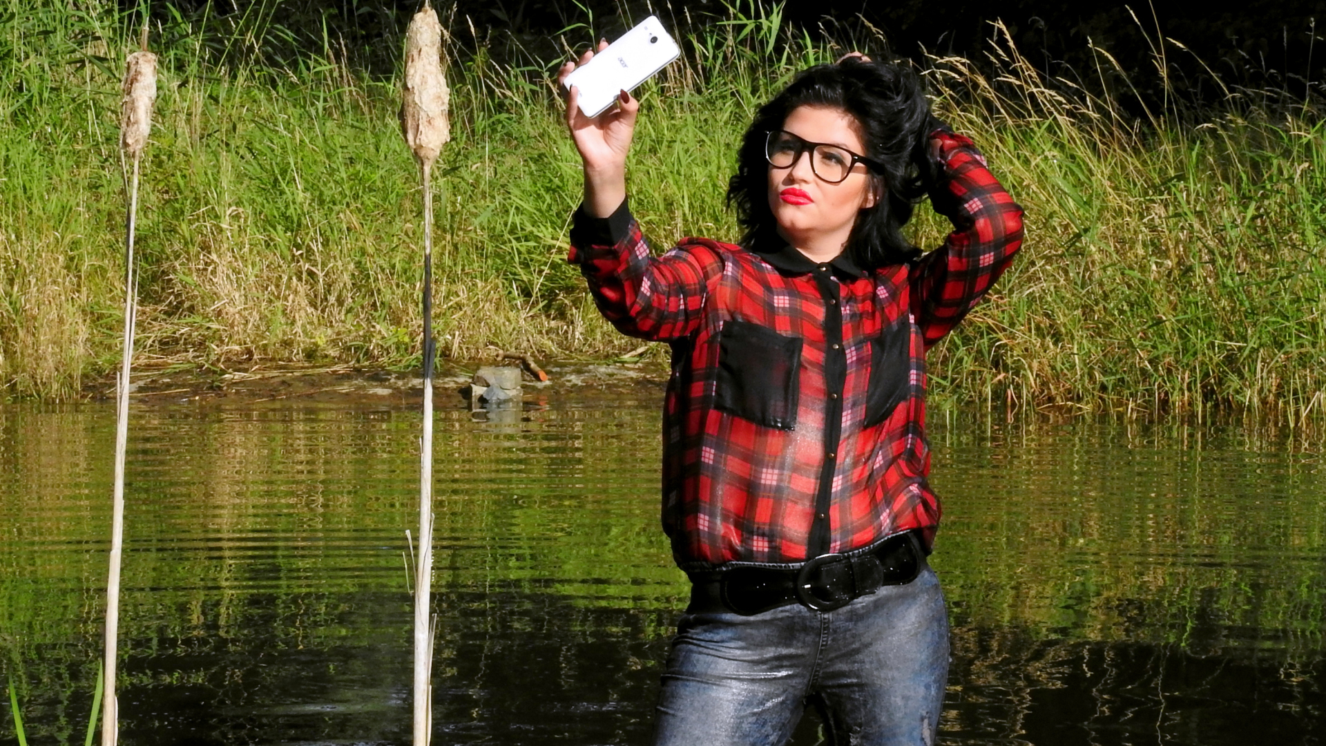 Mysterious Poser Falls Into The River - Cam 2 on www.sinx.com