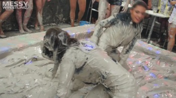 Messy Wrestling:  Mad Mud Bitches Rock The Ring Like Animals In Heat! Screencap 46 on www.sinx.com