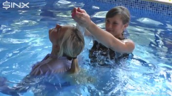 Underwater Frolicks For Sexy Best Friends Screencap 41 on www.sinx.com