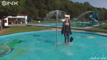 Raven Haired Hottie Soaks Herself At Waterpark Screencap 37 on www.sinx.com