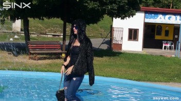 Raven Haired Hottie Soaks Herself At Waterpark Screencap 69 on www.sinx.com