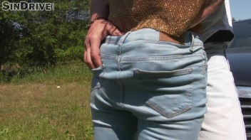 Jeans In Heat Get Filled With Some Fat Meat! Screencap 4 on www.sinx.com