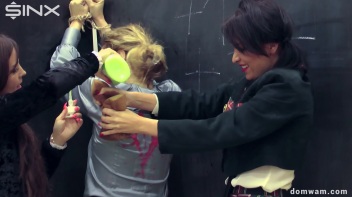 Bratty Schoolgirls Tie Up Their Teacher For WAM Fun - Cam 2 Screencap 111 on www.sinx.com