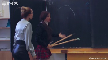 Bratty Schoolgirls Tie Up Their Teacher For WAM Fun - Cam 2 Screencap 13 on www.sinx.com