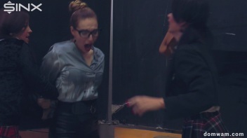 Bratty Schoolgirls Tie Up Their Teacher For WAM Fun - Cam 2 Screencap 55 on www.sinx.com