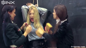 Bratty Schoolgirls Tie Up Their Teacher For WAM Fun - Cam 2 Screencap 83 on www.sinx.com