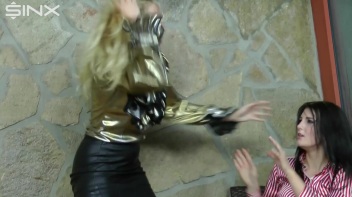 Gorgeous Girls Get Feisty In Clothes Ripping Catfight Screencap 49 on www.sinx.com