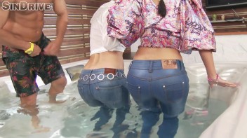 Ripping Through The Dirty Denim Duo In Wetlook Heat! Screencap 24 on www.sinx.com