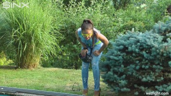 Three wild girls in pool cat fight Screencap 19 on www.sinx.com