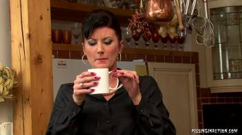 Pissing in the Kitchen Screencap 32 on www.sinx.com