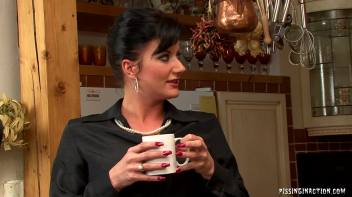 Pissing in the Kitchen Screencap 33 on www.sinx.com